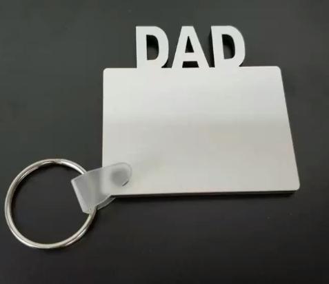 MDF Wood DAD Keychain - Sublimation Blank Canada | WestCoastCraft