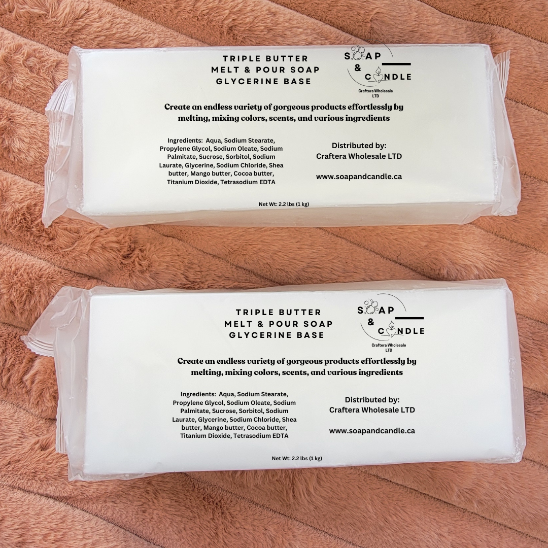 2 lb Triple Butter Melt and Pour Glycerine Soap Base