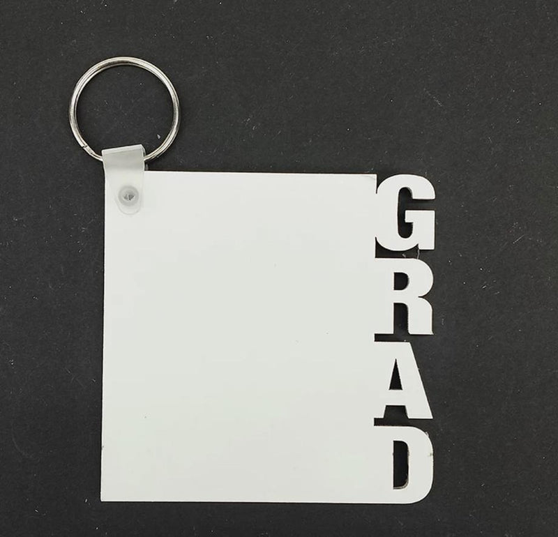 MDF Wood GRAD Keychain - Sublimation Blank Canada | WestCoastCraft