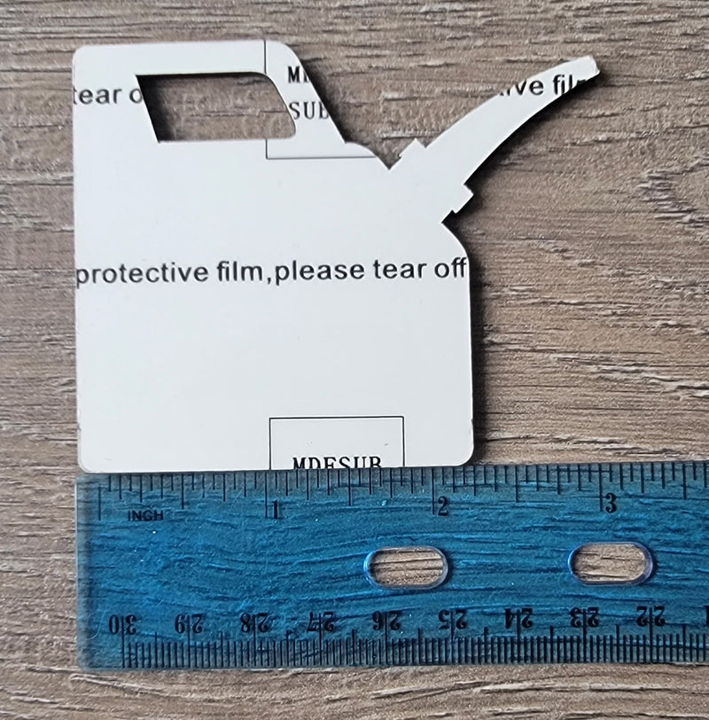 Sublimation MDF Gas Can Blank Ornament