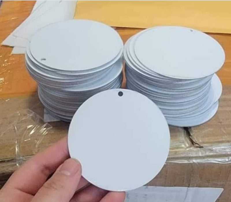 SUBLIMATION DOUBLE SIDED ALUMINUM ROUND ORNAMENTS- 3 SIZES AVAILABLE - Sublimation Blank Canada | WestCoastCraft
