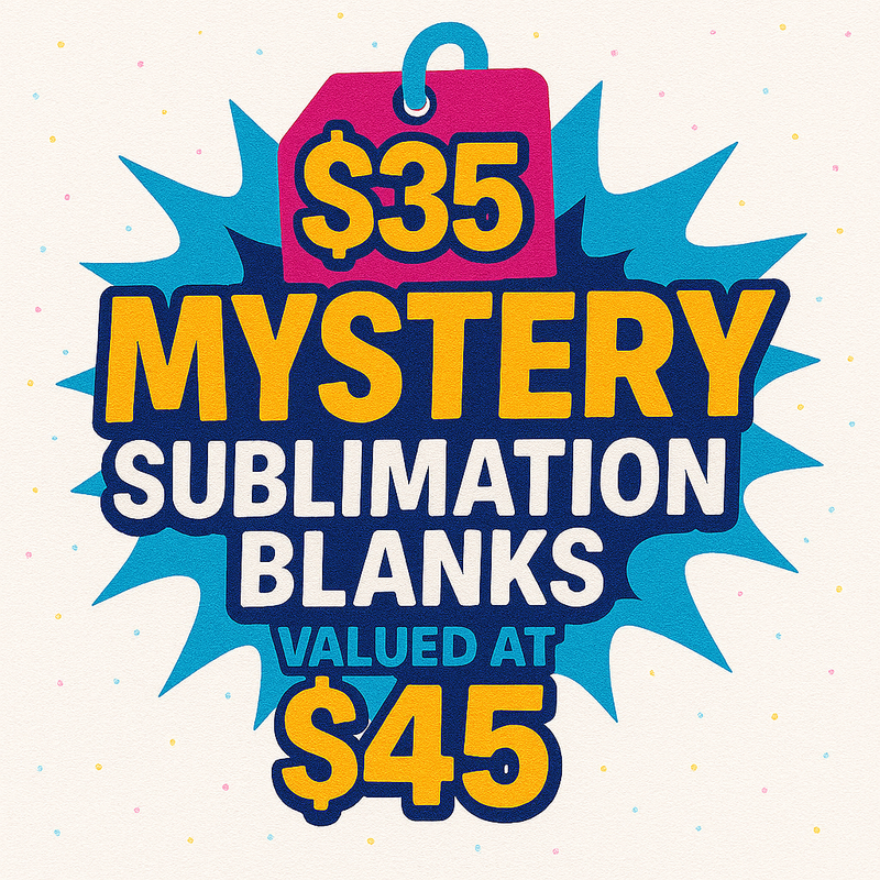 $35 Mystery Sublimation Blanks Box - Ultimate Variety Pack Assorted Heat Press Products $45 Value Best Deal Canada