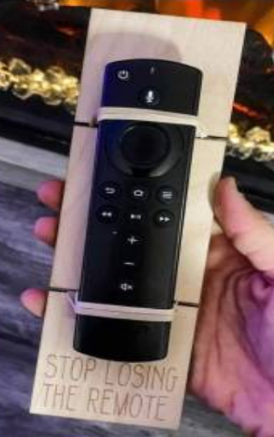 MDF Remote Control Holder for sublimation front view - Sublimation Blank Canada | WestCoastCraft