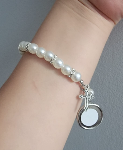 Sublimation rosary bracelet front view - Sublimation Blank Canada | WestCoastCraft