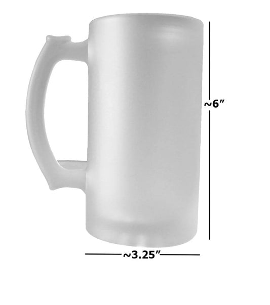 16 oz Frosted Beer Stein Mug (PRE-ORDER ETA OCT 24 TO 31ST)