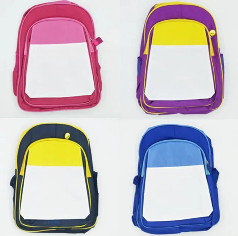 Sublimation School Back Pack front view - Sublimation Blank Canada | WestCoastCraft