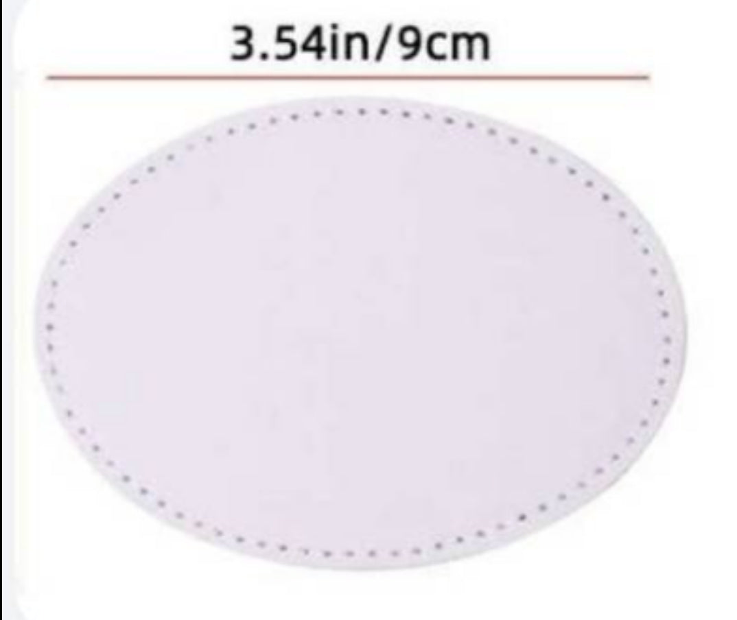 White a Leather patch for sublimation