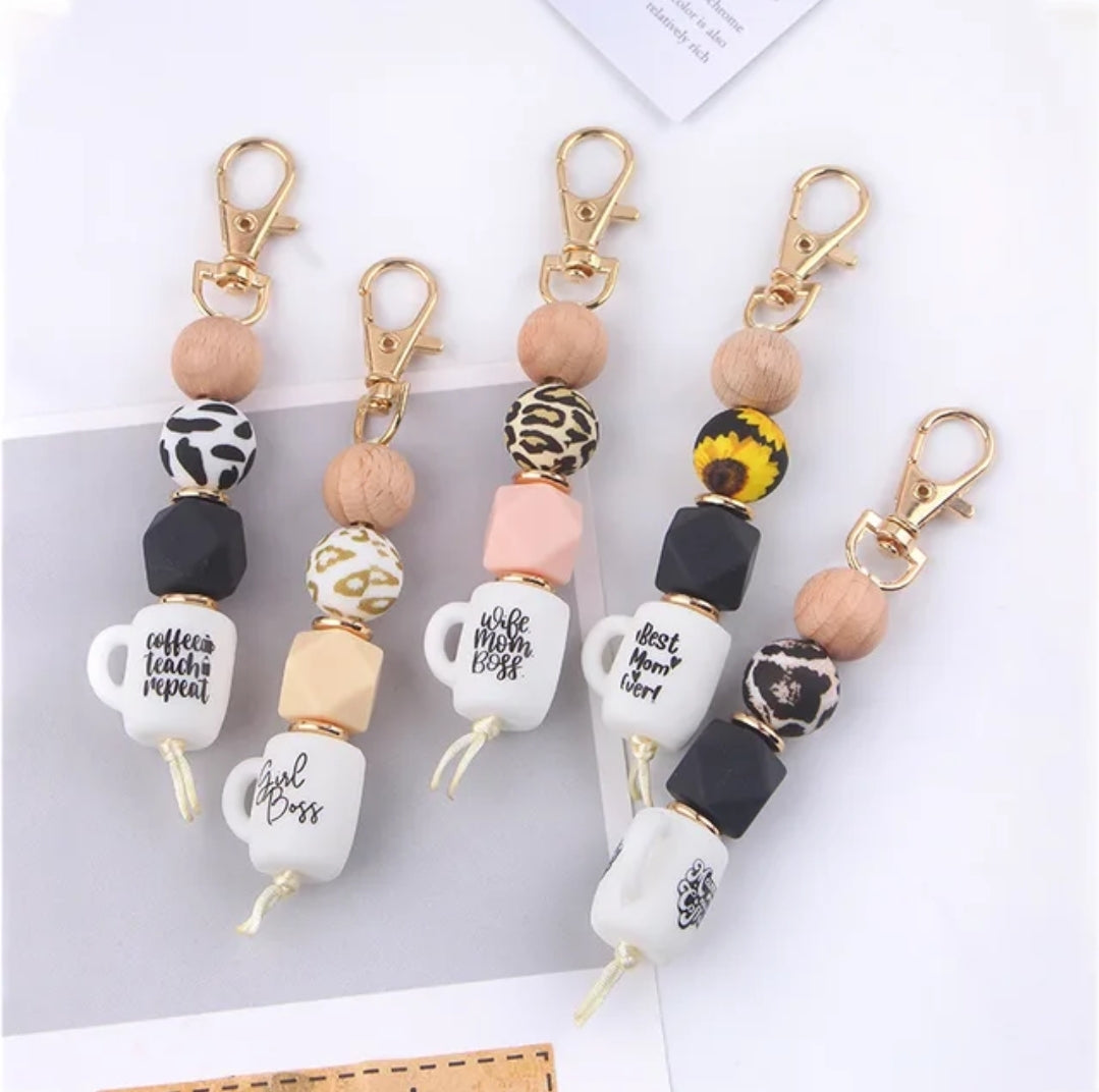 Coffee Silicone Keychains