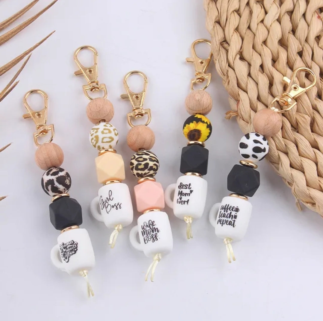 Coffee Silicone Keychains