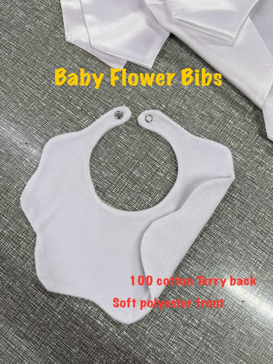 One size Sublimation flower-shape bib