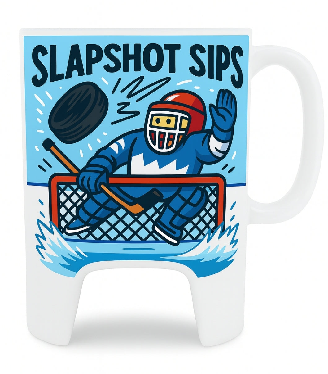Pre-order Hockey mugs  for sublimation with acrylic hockey puck and stick ETA END OF OCTOBER
