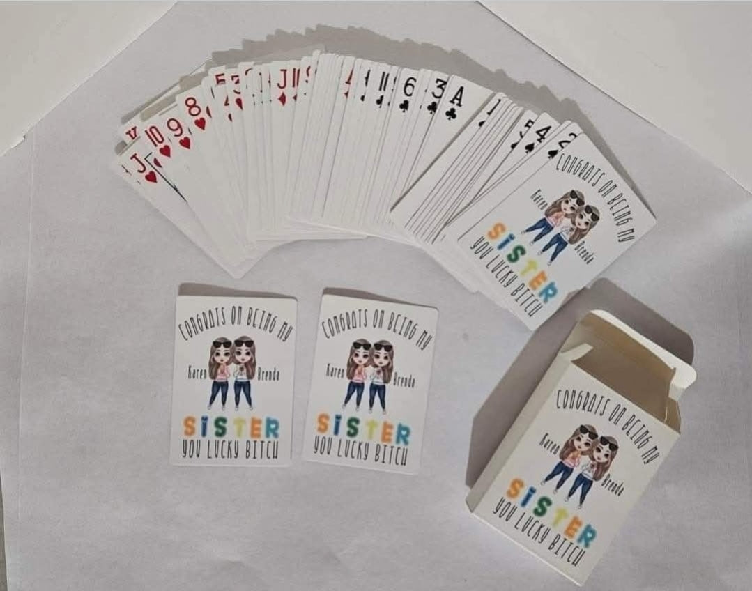 Sublimation Playing Cards (deck cards) with Customizable Box