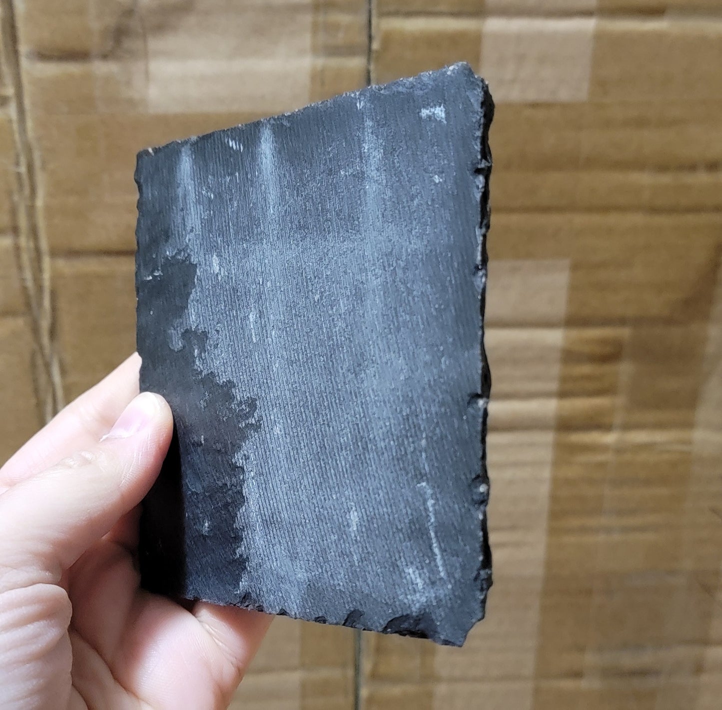 4 inch square rock slate coaster set of 2