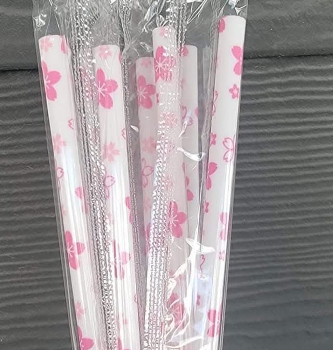 Mystery Reusable Plastic Straws (Fits 20 oz skinny tumbler)