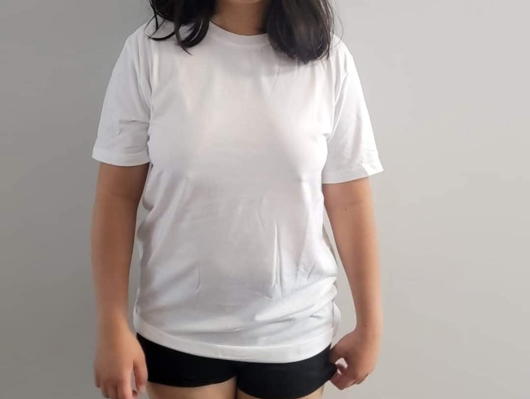 White sublimation t shirt