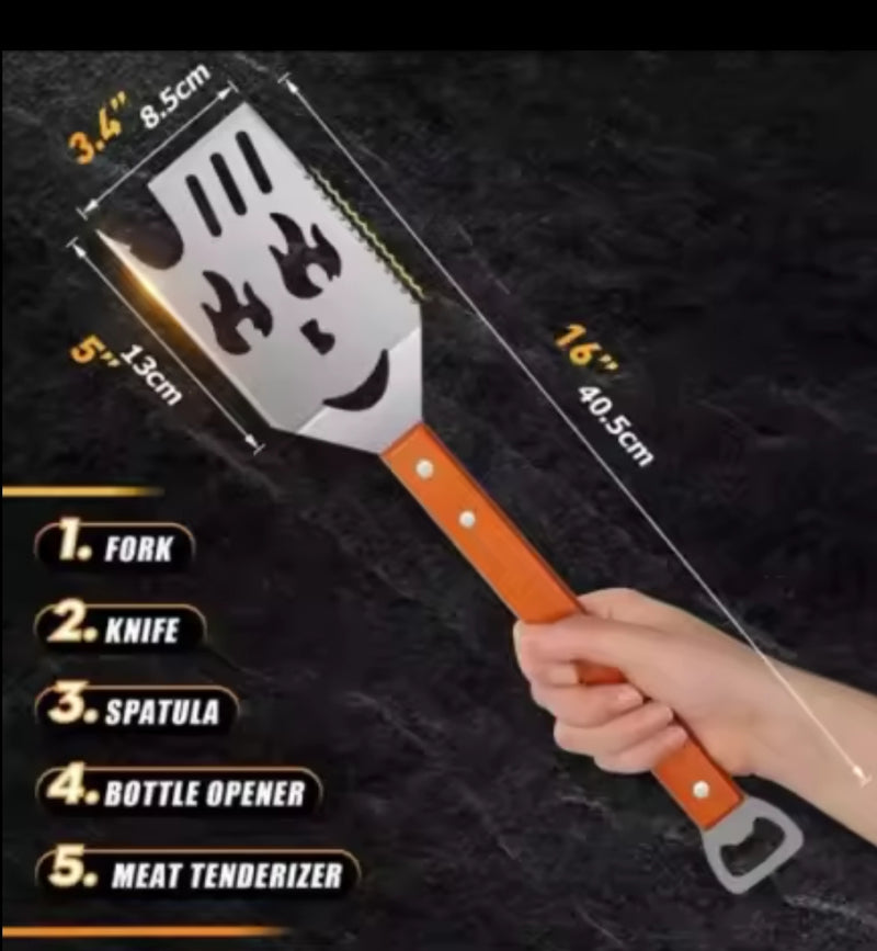 Laser engraving blank Barbeque grill spatula Front View - Sublimation Blank Canada | WestCoastCraft