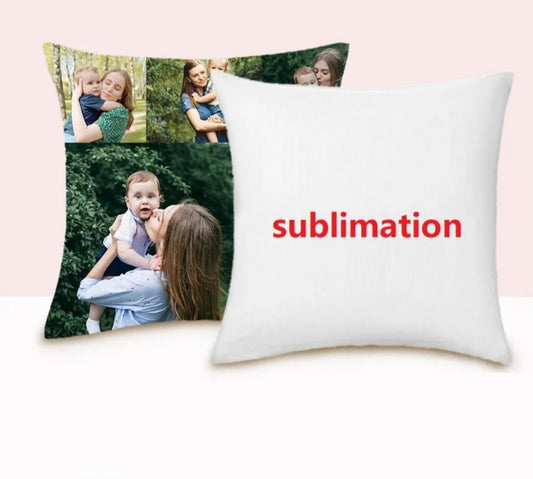 100% white polyester sublimation pillow case 18 x 18 in