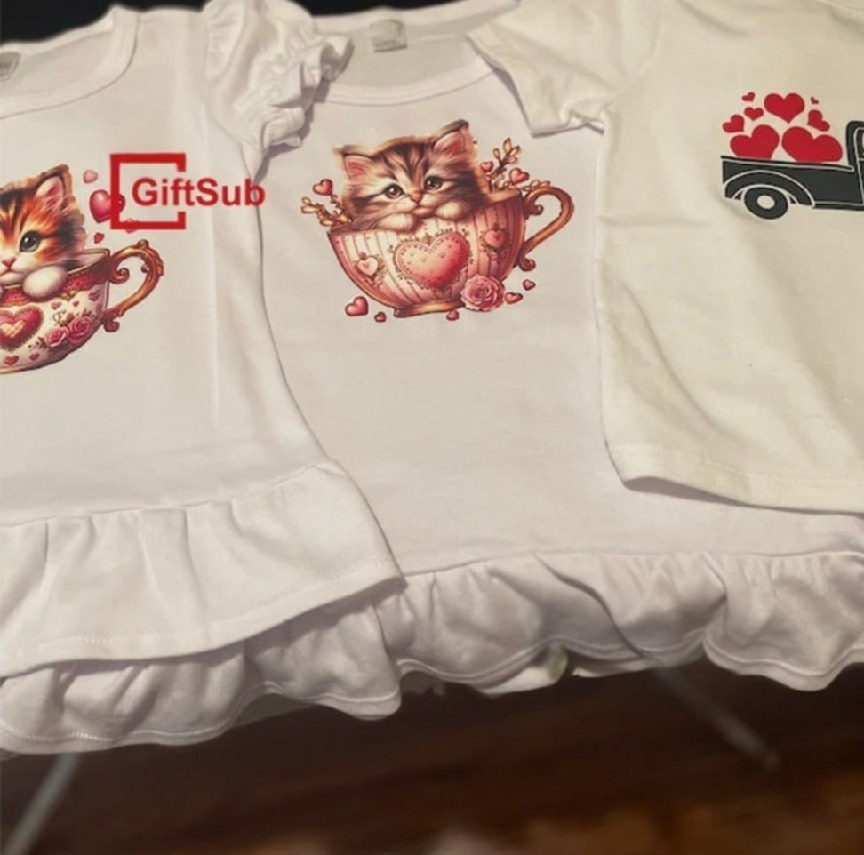 *NEW* kids girl Little Puff Sleevetee