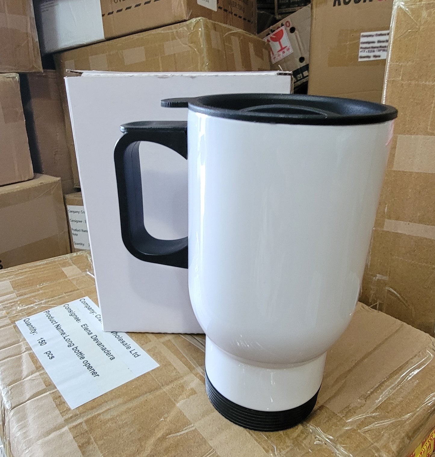 Travel mug stainless steel cup