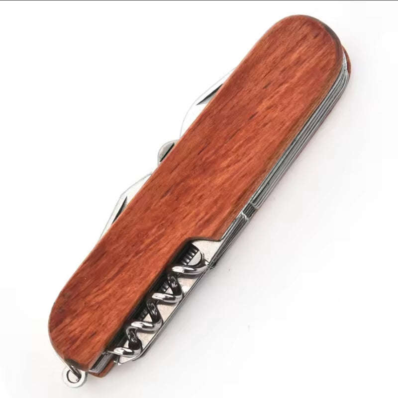 Wooden Handle Laser Engraving Multi Tool Blank | Personalized Gifts Canada Front View - Sublimation Blank Canada | WestCoastCraft