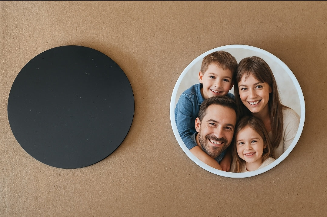 Sublimation round mdf magnet