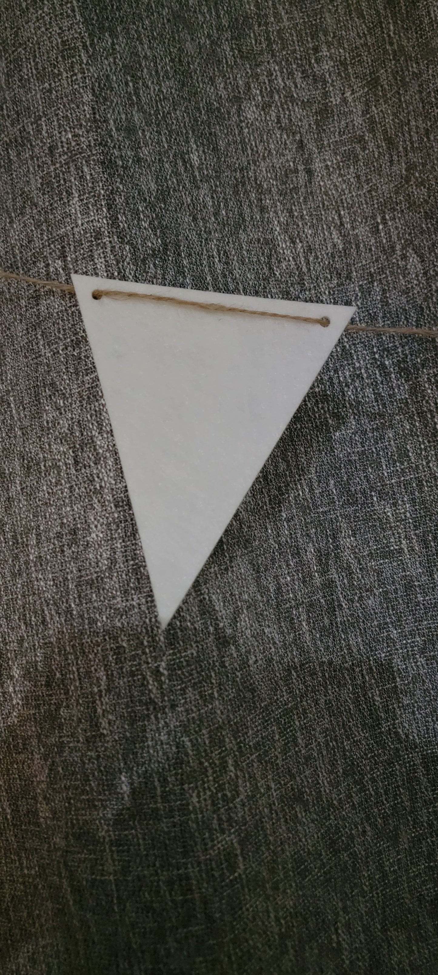 12 pc triangle partner banner with string (Made from felt)