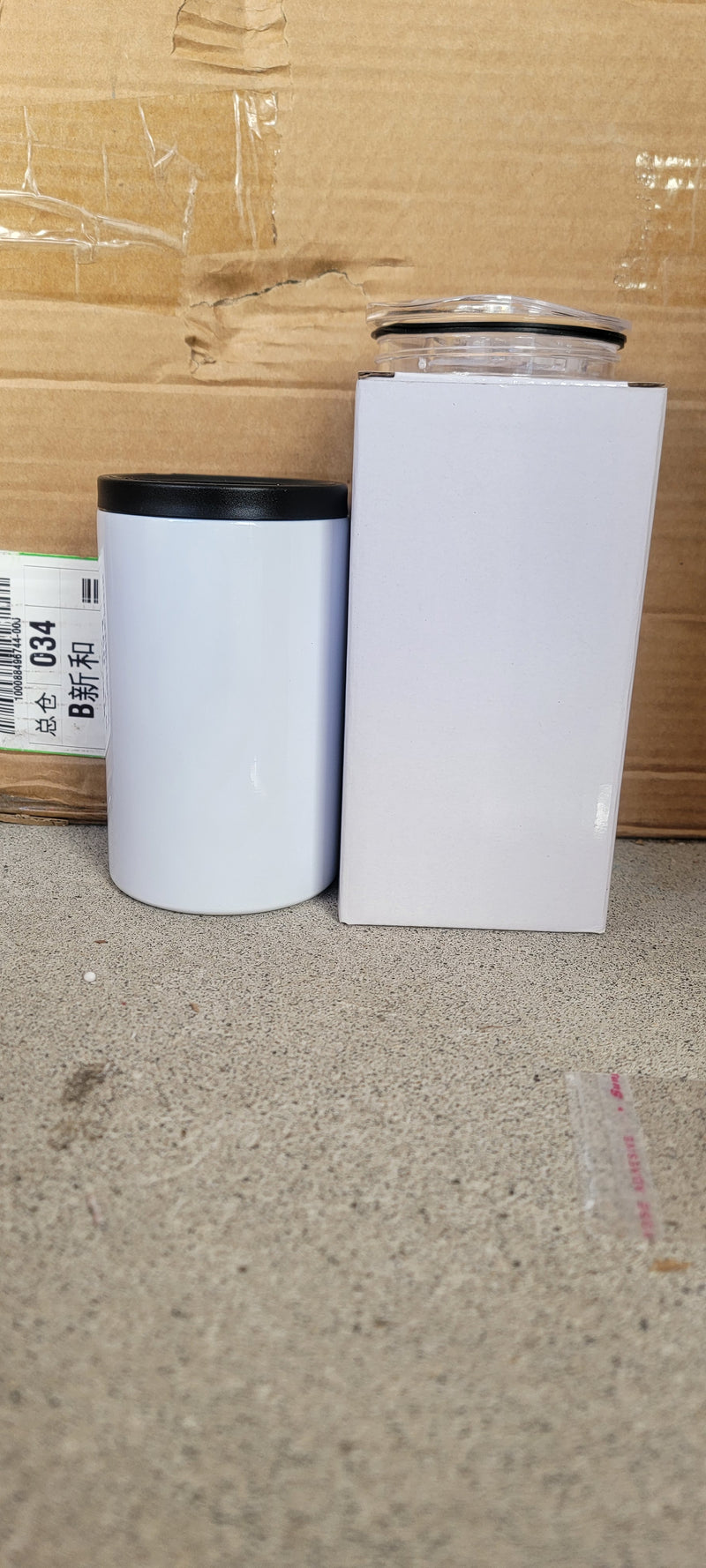 12oz Sublimation Hard Sided Can Cooler Front View - Sublimation Blank Canada | WestCoastCraft