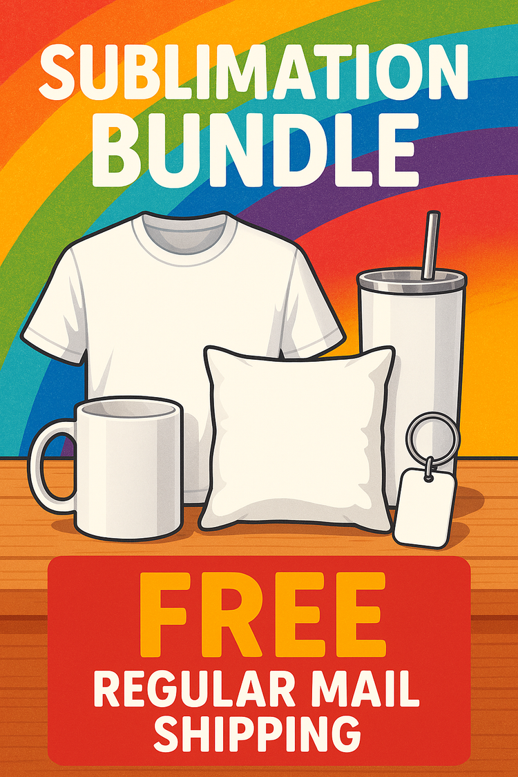 Free regular mail shipping with every bundle