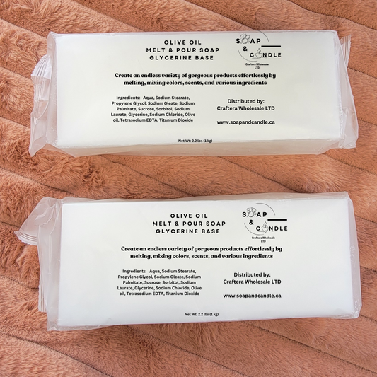 2 lb Olive Oil  Melt and Pour Glycerine soap base