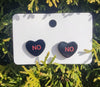 Conversation heart Stud earrings Close-up - Sublimation Blank Canada | WestCoastCraft