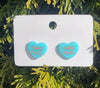 Conversation heart Stud earrings In Use - Sublimation Blank Canada | WestCoastCraft