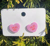 Conversation heart Stud earrings Detail View - Sublimation Blank Canada | WestCoastCraft