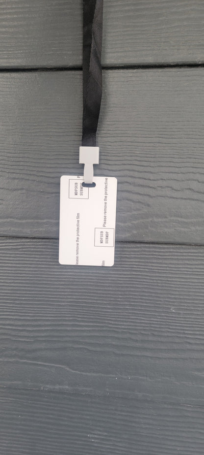 MDF Hall Pass with Lanyard