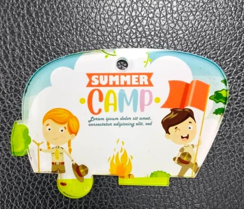 Acrylic camper keychain or ornament for sublimation Front View - Sublimation Blank Canada | WestCoastCraft