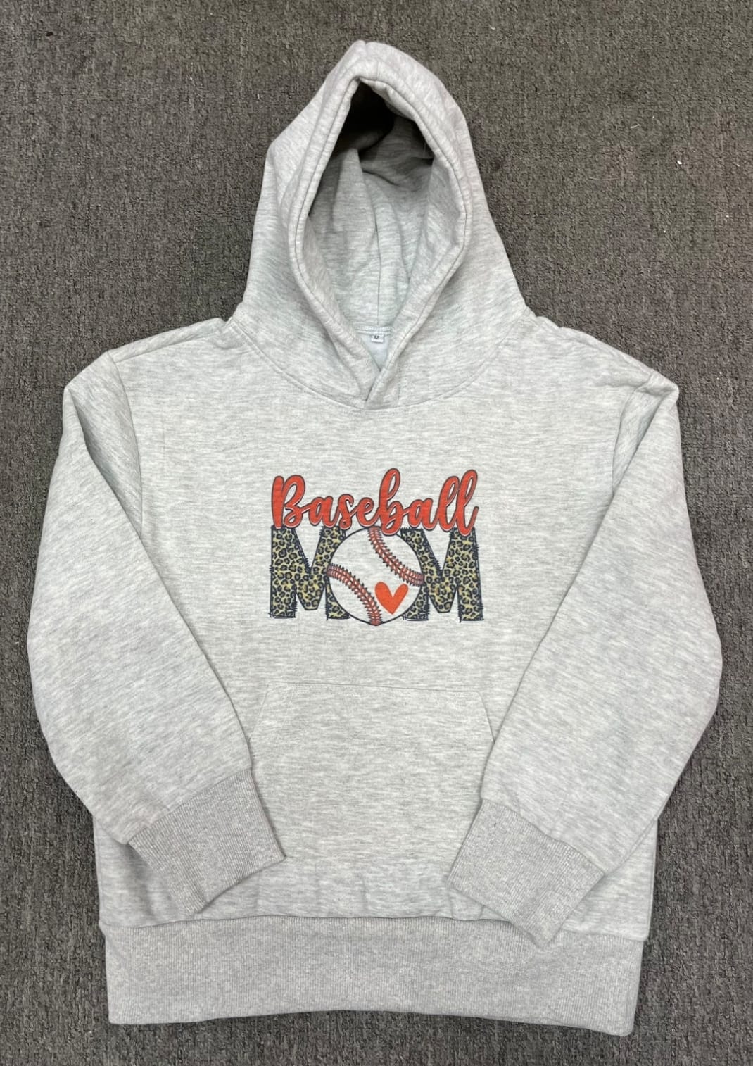 Adult Heathered Light Grey or Grey Tail Gate Hoodies for Sublimation/UVDTF/HTV