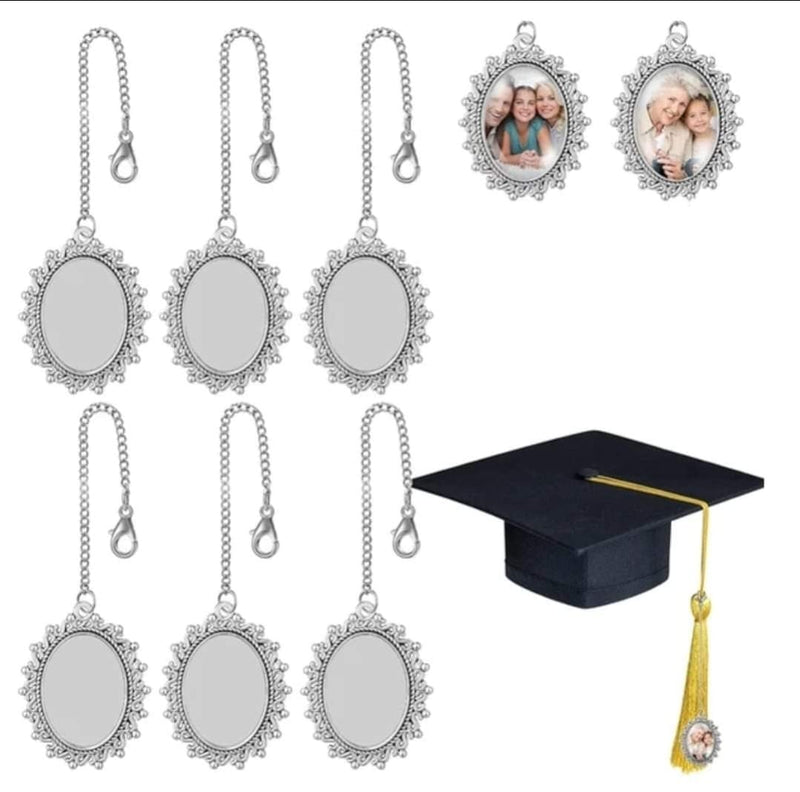 Graduation Cap  Tassel Charms Front View - Sublimation Blank Canada | WestCoastCraft