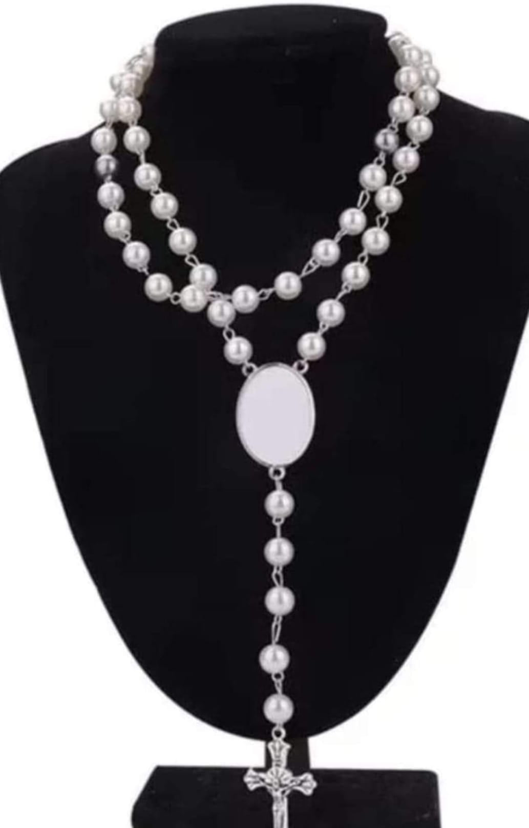 Sublimation Rosary front view - Sublimation Blank Canada | WestCoastCraft