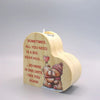 Sublimation Wooden Heart Candle Tea Light Holder back view - Sublimation Blank Canada | WestCoastCraft