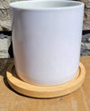Sublimation Ceramic Flower pot (3.15 n x 2.95 in) (PRE-ORDER- ETA AUG 10 TO 15TH)