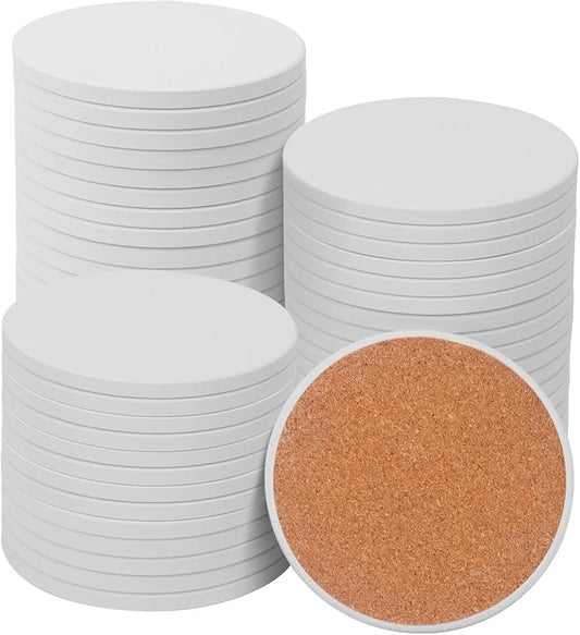 3.5 in ceramic coaster with cork base (pre-orde ETA Aug 10 to 15th)