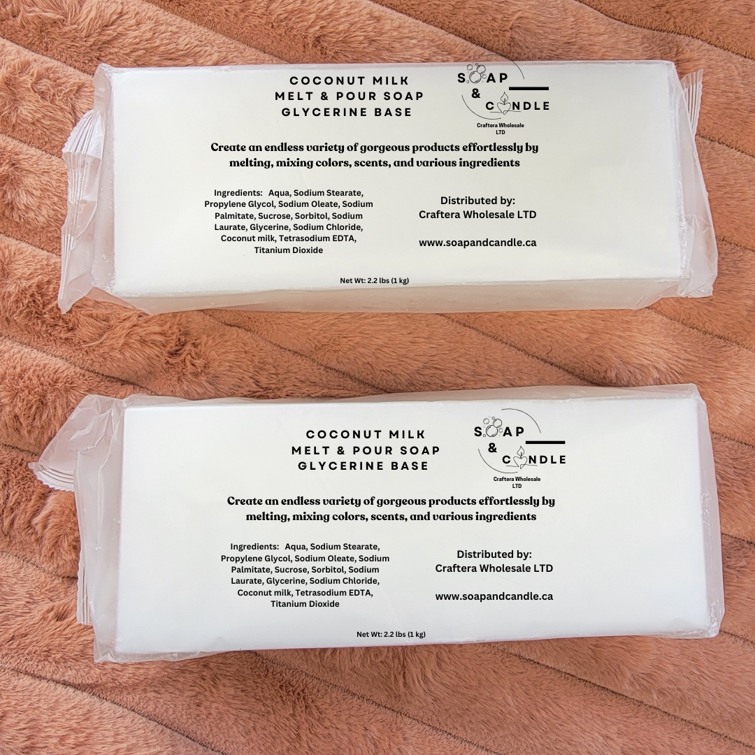 2 lb Coconut Milk Melt and Pour Glycerine Soap Base