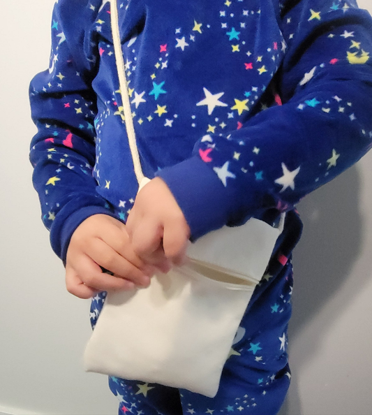 Sublimation linen sling purse with zipper