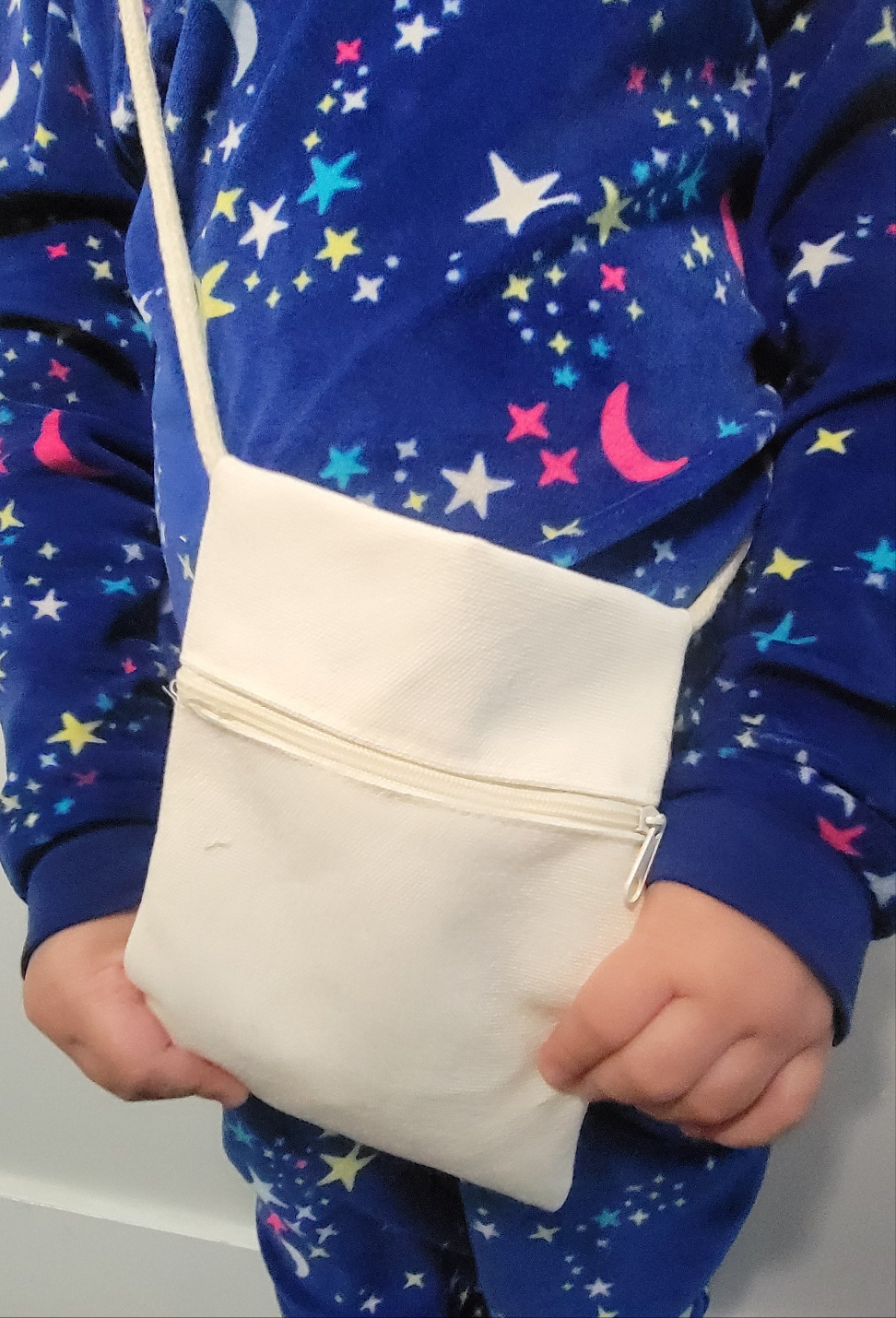 Sublimation linen sling purse with zipper
