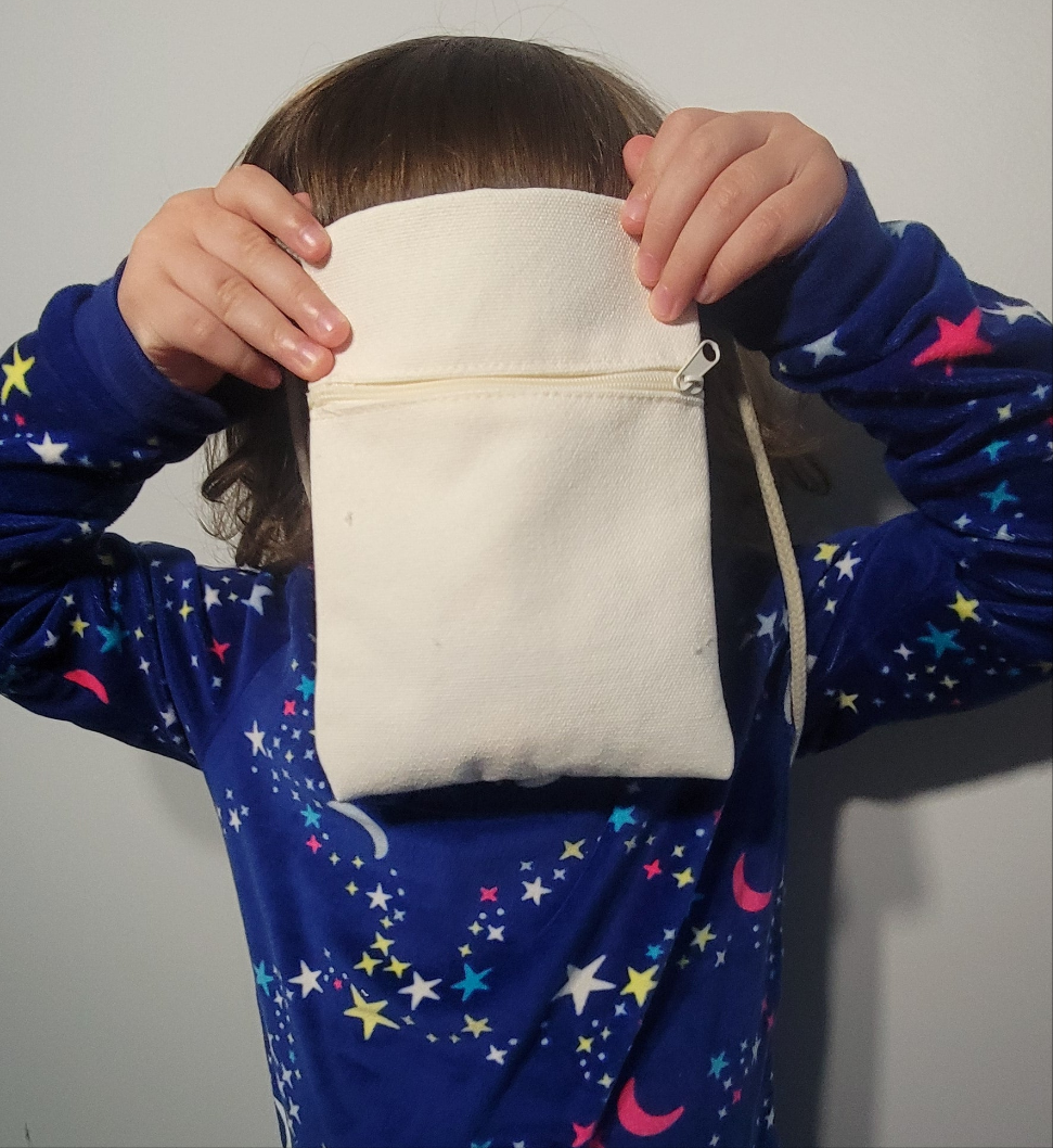 Sublimation linen sling purse with zipper
