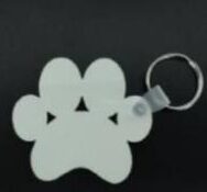 MDF Paw Print Key tag - Sublimation Blank Canada | WestCoastCraft