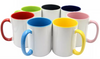 11 oz Two-Tone Sublimation Mug Blank | Colored Handle Canada Front View - Sublimation Blank Canada | WestCoastCraft