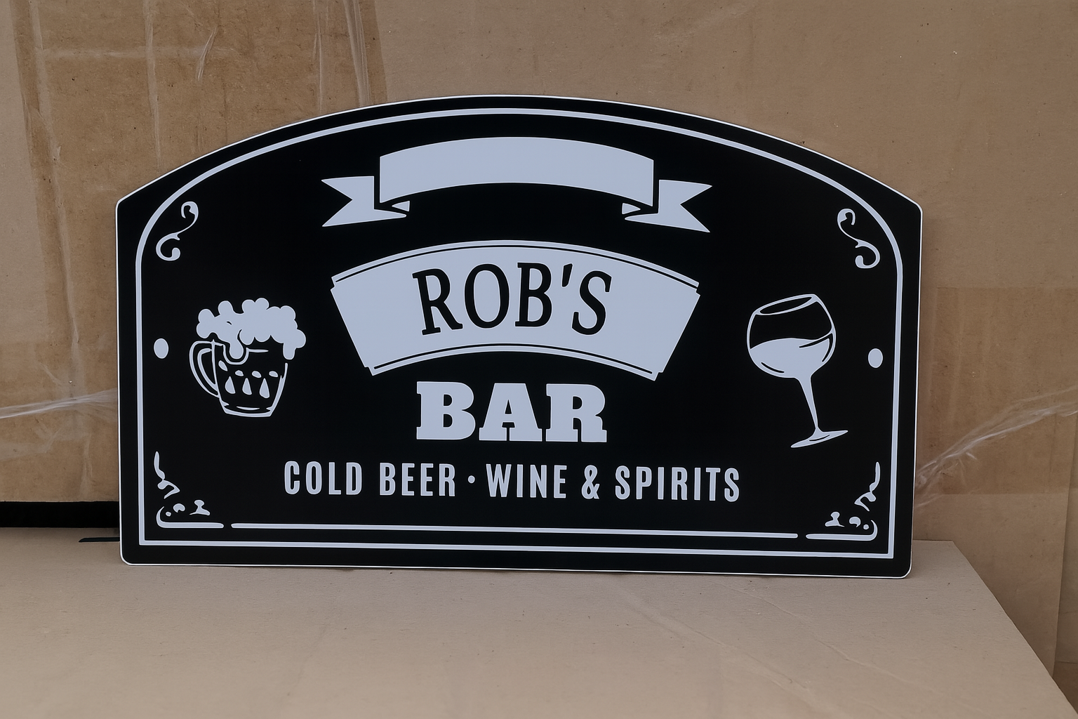 6 x 4 inch Arched Aluminun sheet single sided sublimation