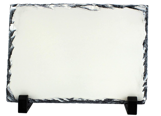 Sublimation Rock Slate Photo Frames – Rectangle and Heart Shapes