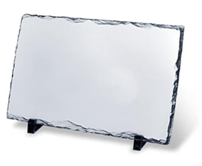 Sublimation Rock Slate Photo Frames – Rectangle and Heart Shapes