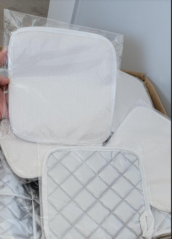 Pot holder with Linen material for sublimation - Sublimation Blanks